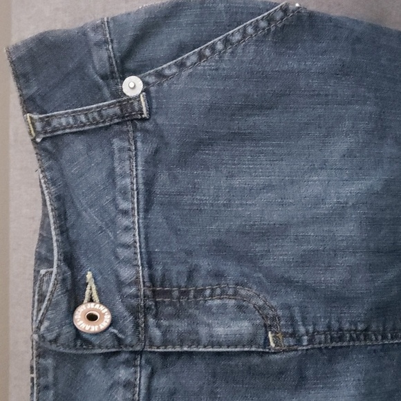 DKNY Ruched skirt women's sz 3 jean unique ruched back 5" back slit Sexy… - Picture 5 of 16